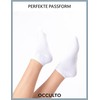 Occulto Women's Trainer Socks Pack of 10 (Model: Alexa), Black
