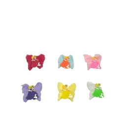 Fur Hair Clips for Winter, Thick Thin Hair, Long Fur Preppy Claw Clips Fluffy Hair Clip for Women Girls - Pack of 6 Butterfly girl