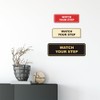 Signs ByLITA Standard Watch Your Step Sign (Red) - Large