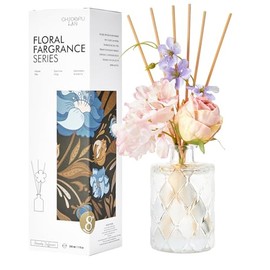 Chloefu Lan Rose Noir & Oud Reéd Diffuser, 6.7 oz Natural Essential Scented Oil with Diffuser Sticks,Bathroom Decor, Home & Office Decor,Diffuser Oil Gift Set
