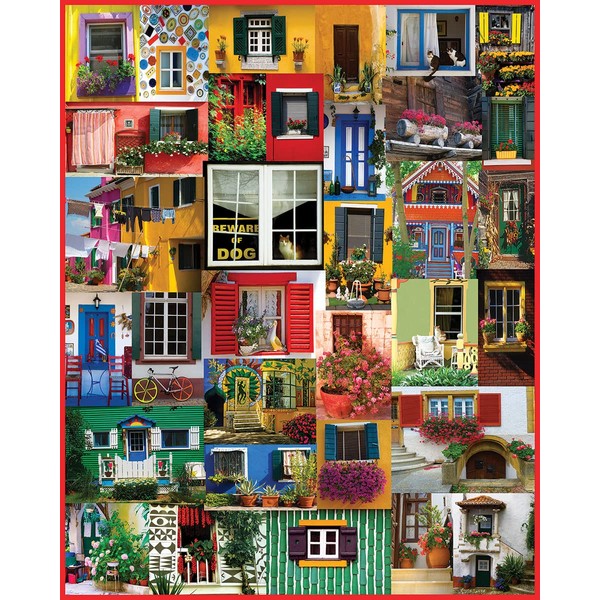 White Mountain Puzzles Doors & Window, 1000 Piece Jigsaw Puzzle