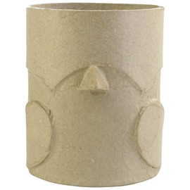 Décopatch AC802C Paper Mache Bird Pencil Holder 8 x 10.5 x 10 cm for Decorating and Personalising, Ideal for Home Decorations, 1 Piece, Cardboard Brown