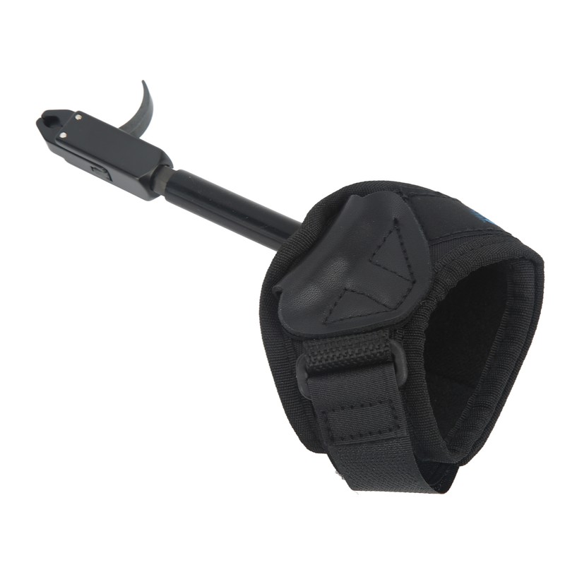 Bow Caliper Release Aid Aluminum Alloy Neoprene Wrist Strap Archery