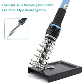 Xiatiaosann Soldering Iron Holder Stand Solder Iron Base, with 10 Pcs Cleaning Sponge and 1 Pcs Brass Ball for Cleaning Soldering Iron Tip