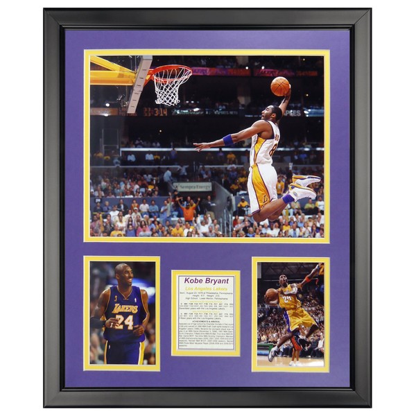 Legends Never Die Kobe Bryant - Dunk Framed Photo Collage, 16" x 20"