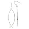 925 Sterling Silver Ichthus Fish Earrings