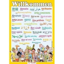 Multilinguales LernPOSTER "Willkommen": (in 35 Sprachen)