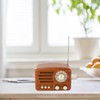Wooden Radio, Handmade FM Retro Speaker, Portable Elderly Stereo AM
