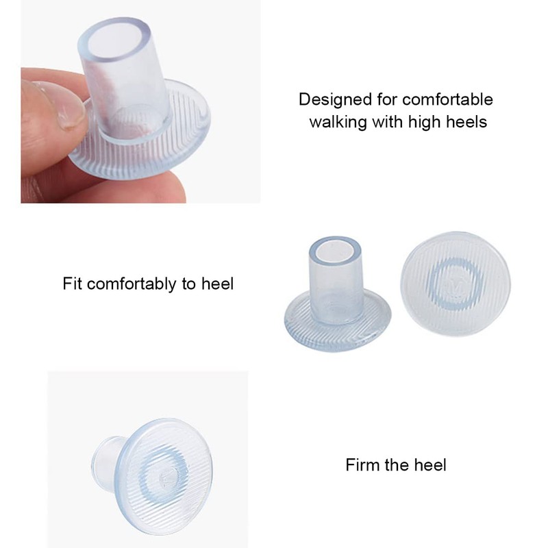 30 Pairs Women's High Heel Protectors Heel Replacement Small Medium