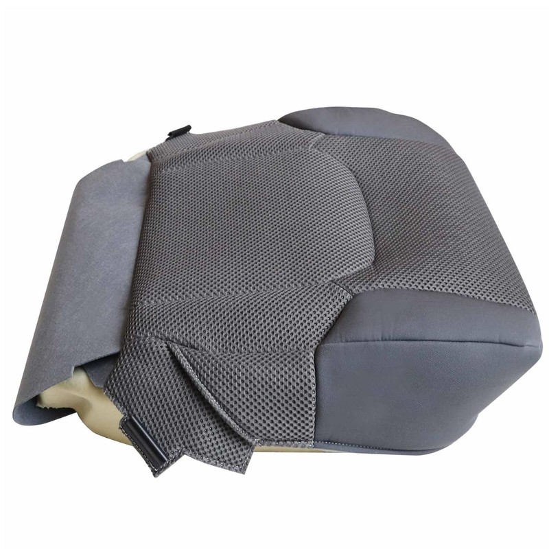 NLQR Front Passenger Side Bottom Replacement Seat Cover Cloth Gray