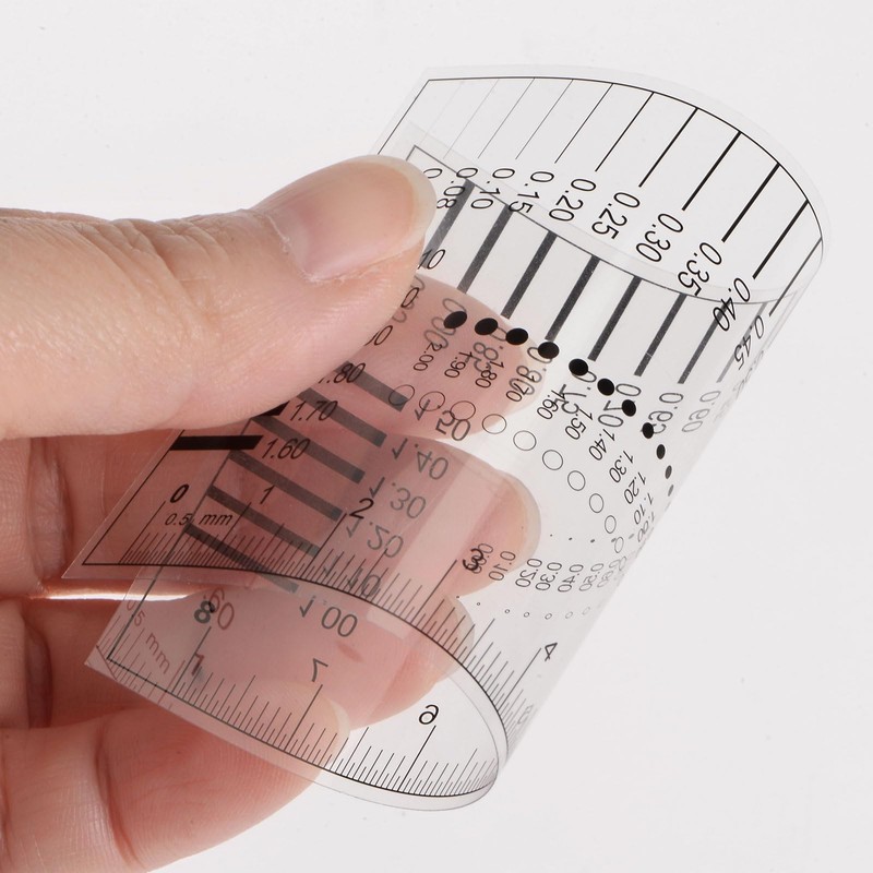 QUARKZMAN 5pcs High Precision SEC Size Estimation Chart 8 cm