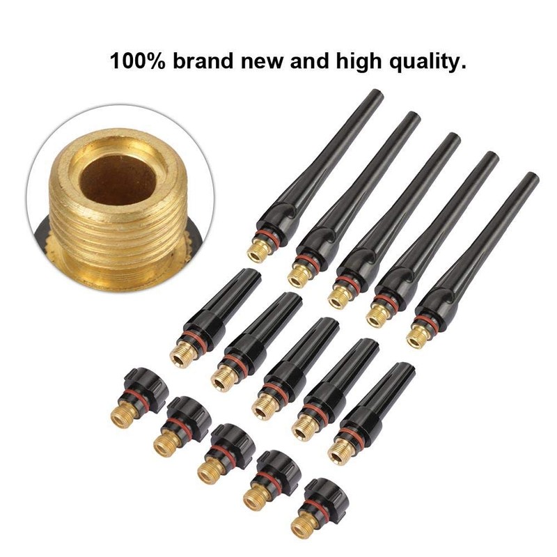 15pcs Welding Back Caps Replacement Kit for Torch Parts Accessory