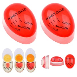 2Pcs Egg Timer, Egg Timers for Boiling Eggs, Colour Changing Boiled Egg Timer, Color Changing Indicator Soft Medium and Hard Boiled Eggs Heat Sensitive Safe Durable Kitchen Tool Cooking Home Use Gift