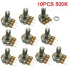 Aihasd B500K 500K Ohm Adjustment Single Linear Rotary Taper Potentiometer