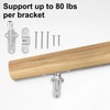 RealPlus Handrail Bracket 3" Staircase Hand Rail Brackets Wall Mounted