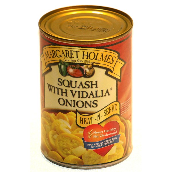 Margaret Holmes, Squash with Vidalia Onions, 14.5oz Can (Pack of 6)