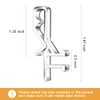 12 PCS Hidden Channel Valance Clips, 1-7/8inch Clear Plastic Blinds