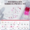 Decoracion De Uñas Acrílica 3d Lazo Flores Uñas Arte Diy