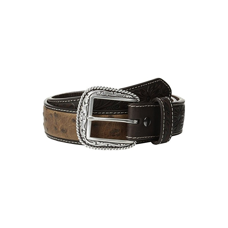 ARIAT Men's Ostrich Belt, brown