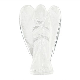 CRYSTALIS Natural Crystal Quartz Angel Figurine Sculpture Home Decor Stuff, Loose Gemstone, Wholesale Bulk Polished Statue Supply, Chakra Healing Stones, DIY, Gem Collection, Gift Giving 1"+
