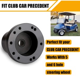 Club Car Precedent Golf Cart Steering Wheel Adapter Golf Steering Wheel Adapter for Club Car Precedent Golf Cart Steering Wheel Adapter(Black)