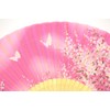 OMyTea® Women Hand Held Silk Folding Fans with Bamboo Frame
