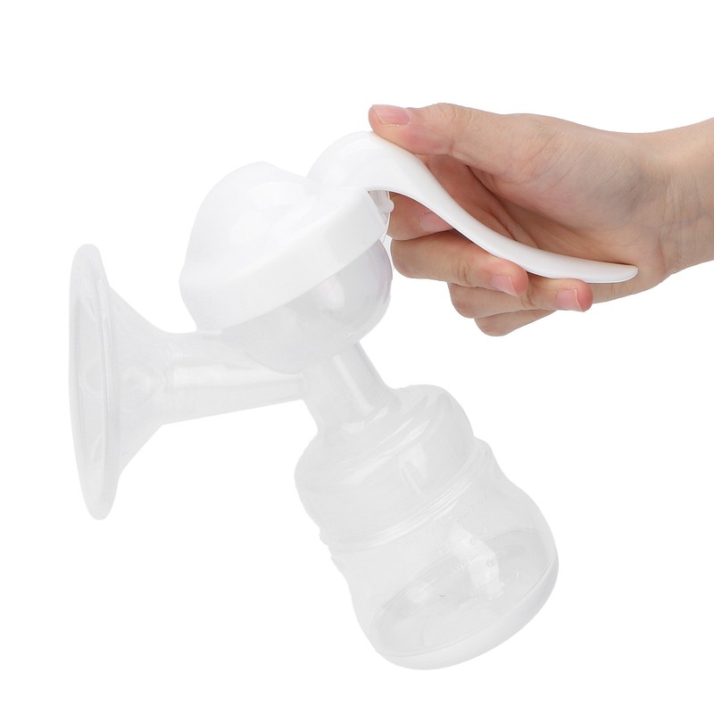 Portable Manual Breast Pump Single Hand Breast Pump Plastic Breastfeeding