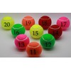 Price's Number Tennis Balls Pack 1 Mix Colours 11-20 Made