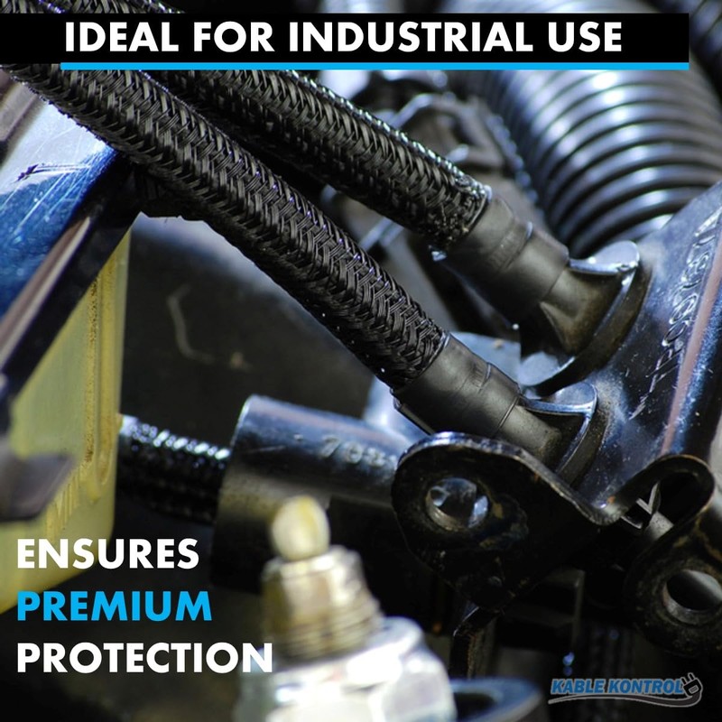 Kable Kontrol 10 Ft - 0.5" Inch Braided Cable Sleeve