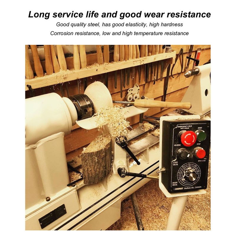 3Pcs Wood Lathe Turning Tool Chisel Beech Handle Steel Insert