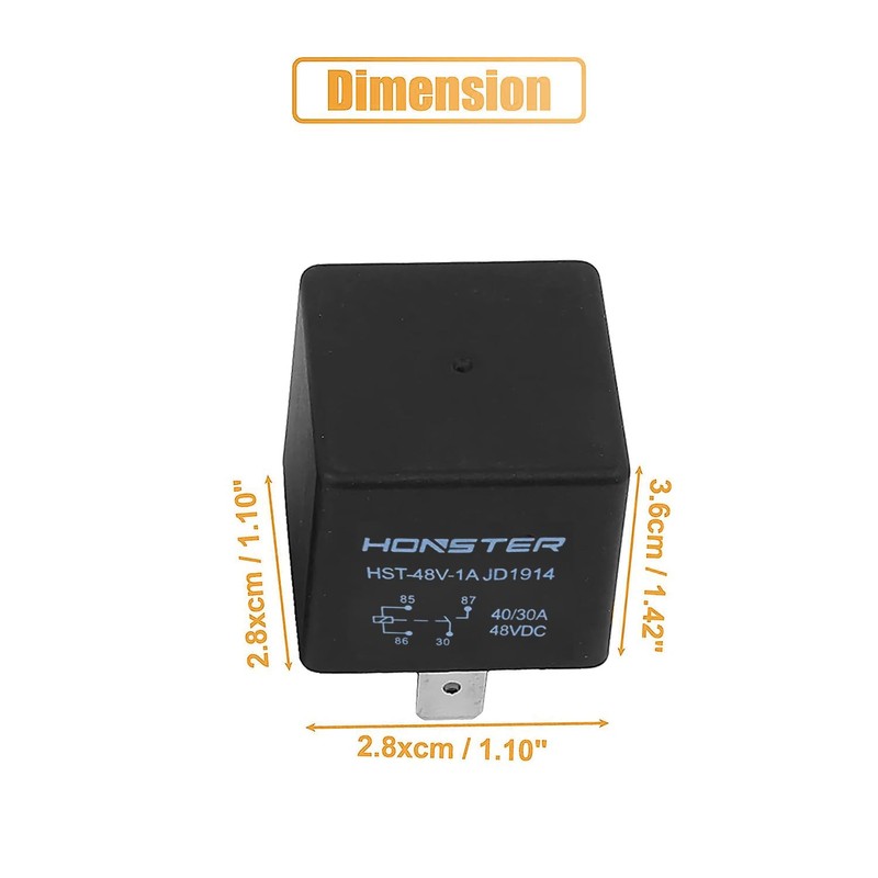 Pack of 5 JD2912 4 Pin DC 48 V 40