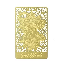 Feng Shui God of Wealth Tiger Lucky Gold Card
