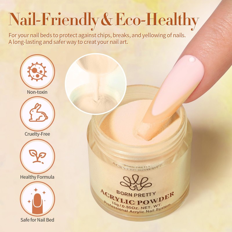 BORN PRETTY Acrylic Powder Set 36 Colors Fall Winter Acrylic