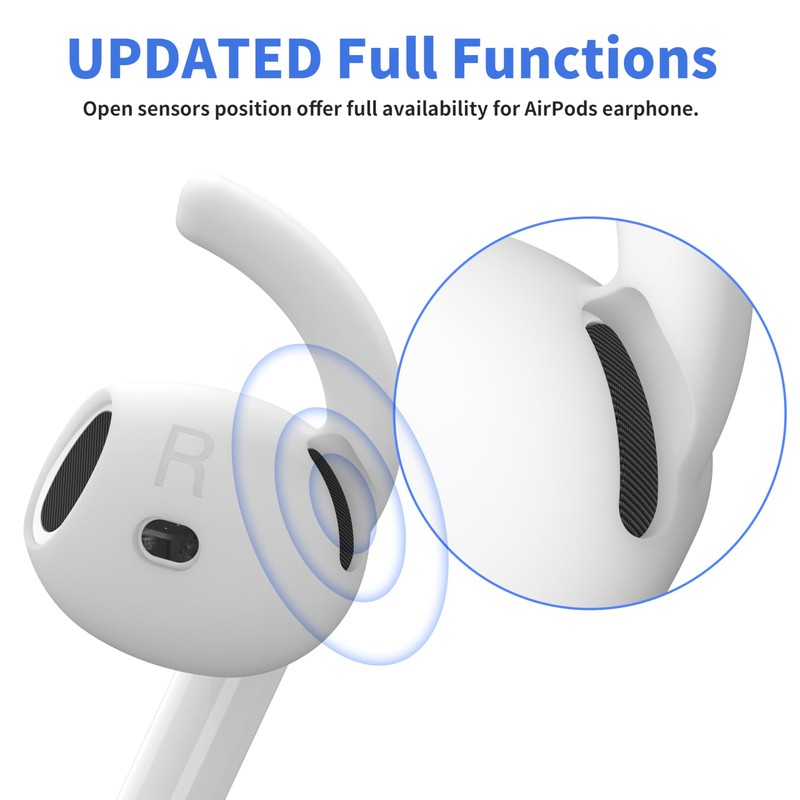 DamonLight 4 Pairs Ear Hooks for AirPods 4th Generation [Added