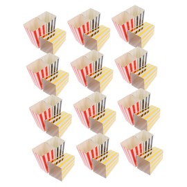 iplusmile 36pcs Popcorn Boxes French Fries Boxes for Parties Movie and Birthdays Reusable Popcorn Buckets with Festive Design for Enjoyable Celebrations