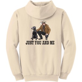 Saddleback Supply Men's Just You and Me Logo Pullover Hoodie-L-Creme/cb