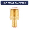 Lead-Free Brass 1/2" Pex Fittings,1/2 Pex Male Adapter, PEX 1/2"