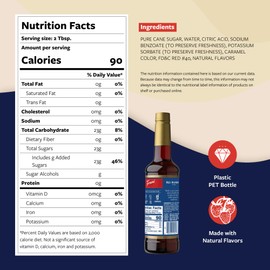 Torani Red Raspberry Syrup for Drinks, Flavoring for Iced Tea, Sodas, Cocktails, and Milk Shakes, Pump Included, 25.4 Oz