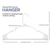Utopia Home - Plastic Hangers 50 Pack - Space Saving
