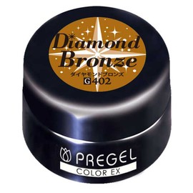 PRE GEL Color EX Diamond Bronze CE402 UV/LED Compatible Color Gel