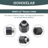 Homhelar 19693 1/2" Router Collet Replaces for 326286-03 2610906284 Hitachii