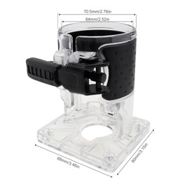 ChgImposs Electric Trimmer Router Base Quick Fixation Durable Trimming Milling Machine Accessorie Compact Wood Router Base Cover Case