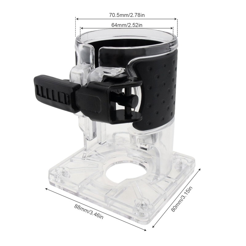 ChgImposs Electric Trimmer Router Base Quick Fixation Durable Trimming Milling