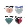 Healeved 2pcs Heart Shape Makeup Sponges for Wet and Dry