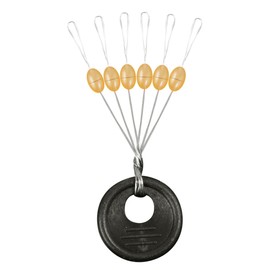 Fishing Bobber Stoppers - 600pcs Rubber Olive Shape Stop Beads, Float Sinker Stops Accessories for 0.8#-5.0# Lines (S)