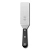 Slim Flexible Stainless Steel Spatula with Tecnopolymer Handle, Black, Triple