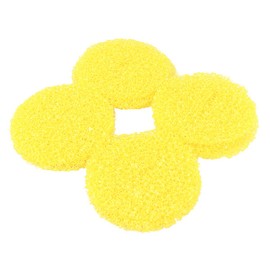 OUNONA 12PCS Shower Sink Filter Hair Catcher Hair Stopper for Kitchen Bathroom - Big Size Pop Up Drain (Yellow)