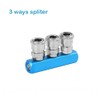 SagaSave 3Pcs Aluminum Air Compressor Splitter, 2/3/4 Way Quick Connect