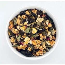 SavorTea Sweet Asian Pear  | Loose Leaf Tea | 2oz | Herbal Tea | Pear Tea | White Tea
