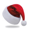 KFZR Santa Hat,Adults Unisex Velvet Christmas Hat,New Year Festive Party